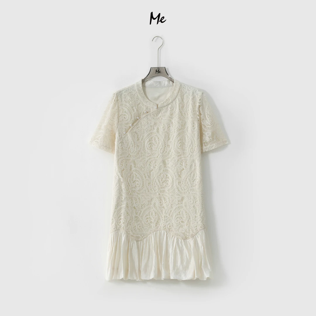 ME【新中式花绣公主裙】重工刺绣显瘦时尚休闲一手长连衣裙MESS5260