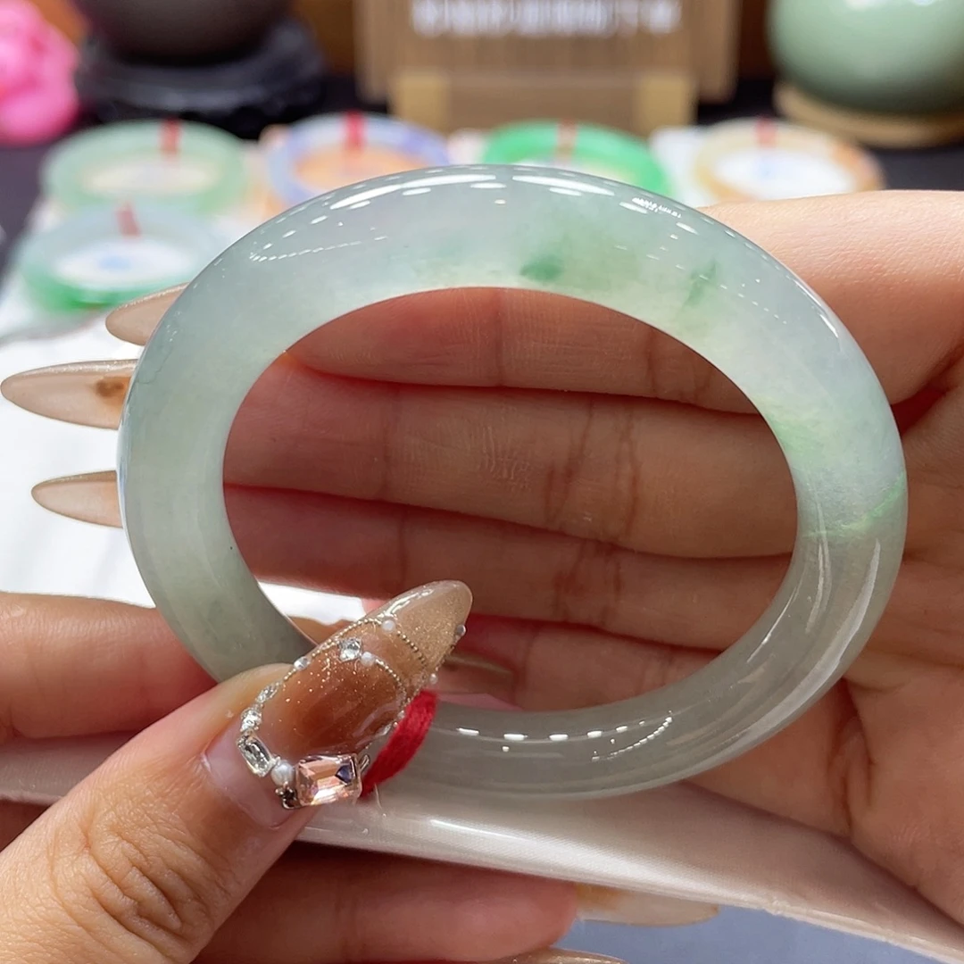 翡翠未镶嵌手镯22号