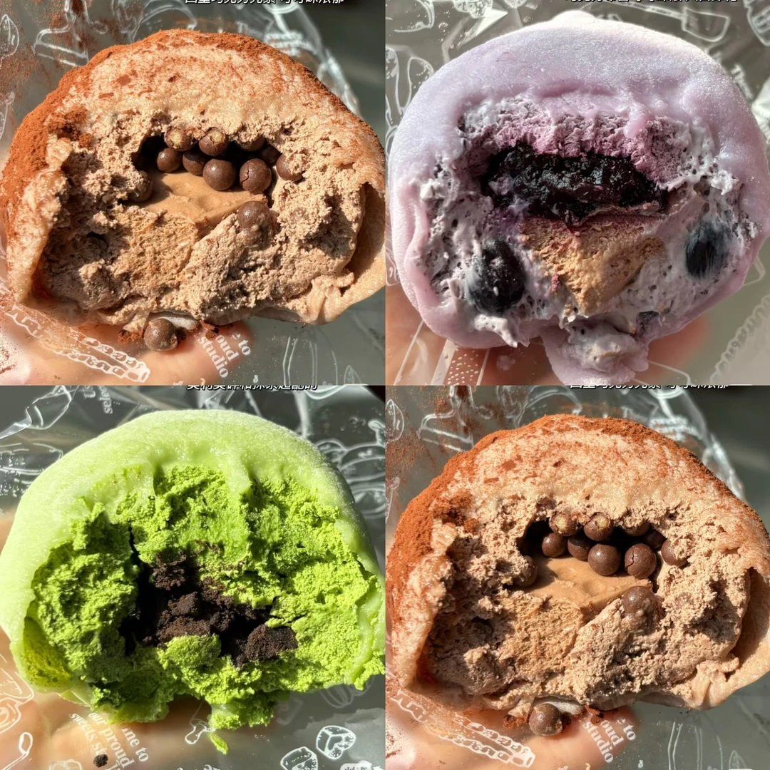 馋贵人多口味雪媚娘大福爆浆奶油巧克力零食代餐甜品到手10个