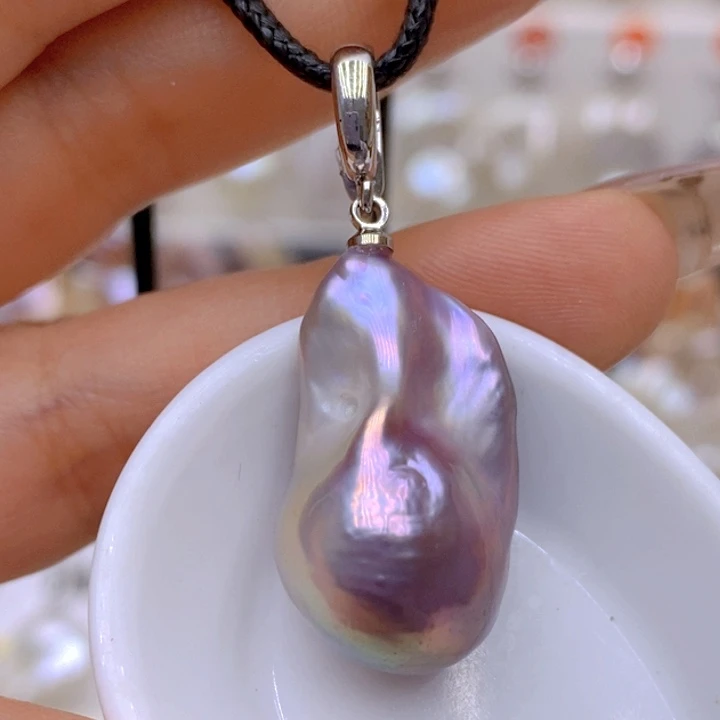 未镶嵌淡水珍珠吊坠(赠链)