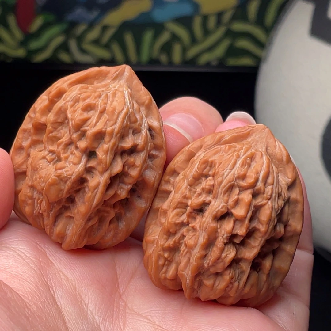 把件猴头核桃头茬赤龙鸡心33尺全品3452