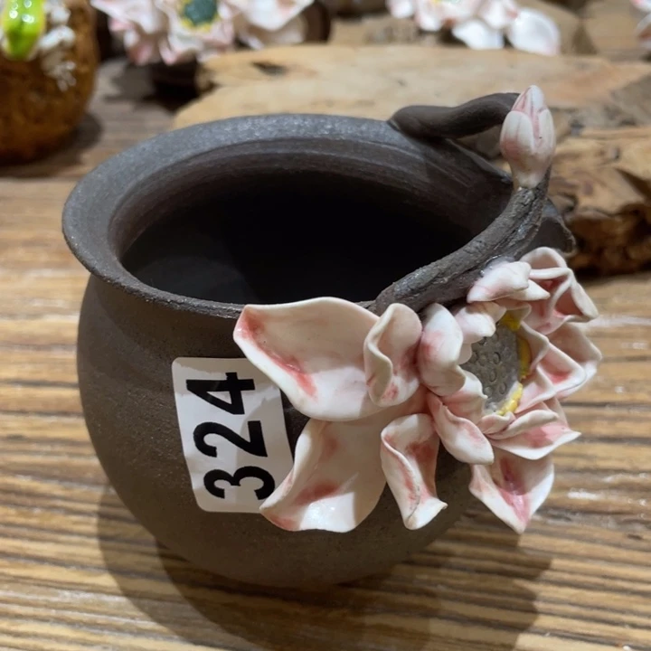 手工制作陶瓷茶具茶杯青蛙