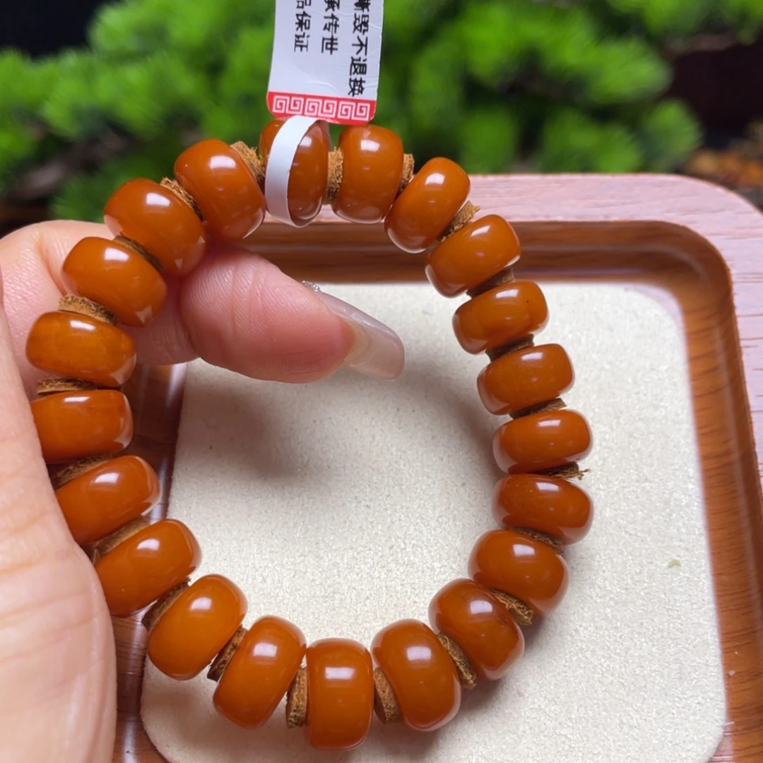 未镶嵌蜜蜡手链手串