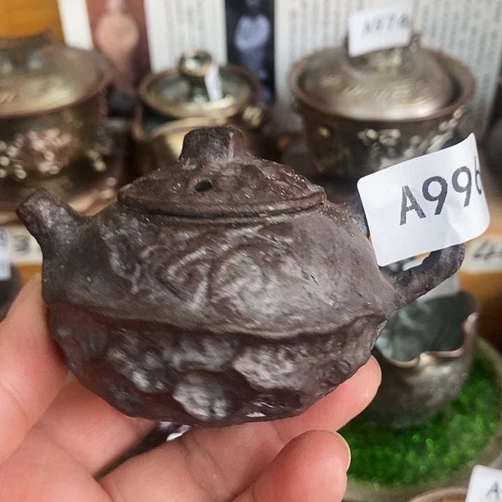 紫砂茶杯柴烧铁胎壶996