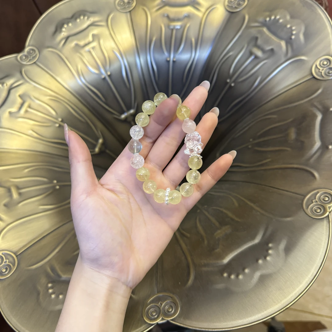 YYSZ39*白水吞金兽黄水手串