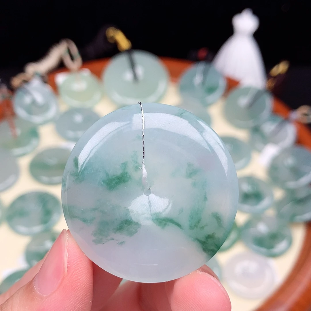 翡翠未镶嵌颈饰39.1-5.5