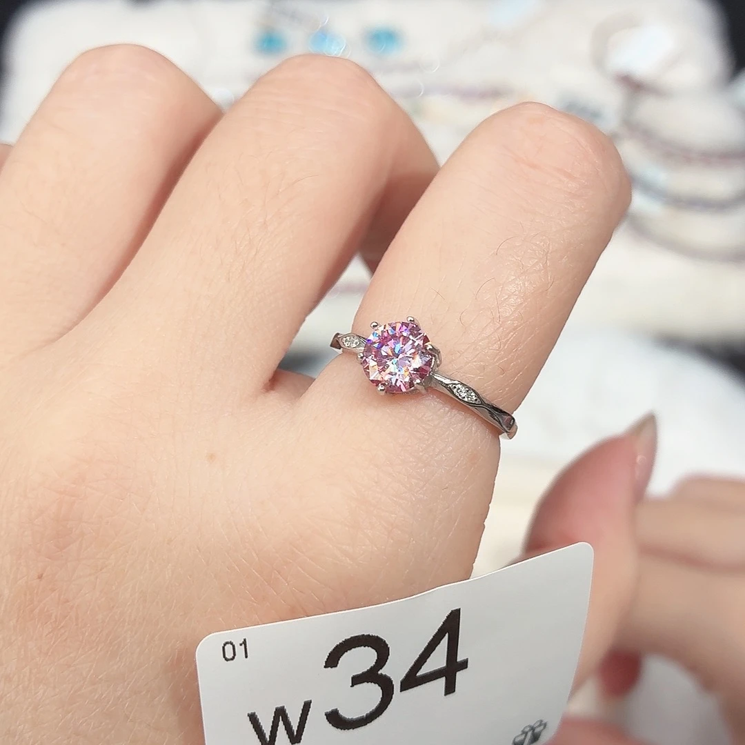 925银合成碳硅石w