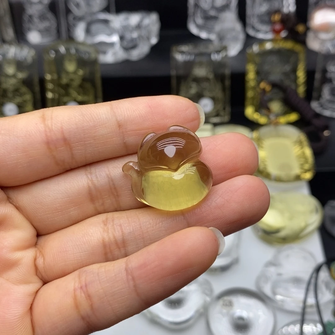 木质非金属悟*狐狸吊坠