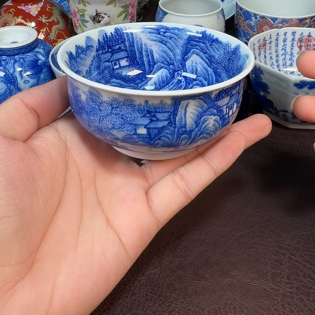 现代景德镇陶瓷杯