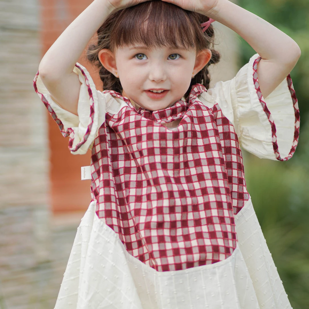 女童T型夏季T裙学院风千金风儿童婴儿连衣裙国风夏装山系性感风