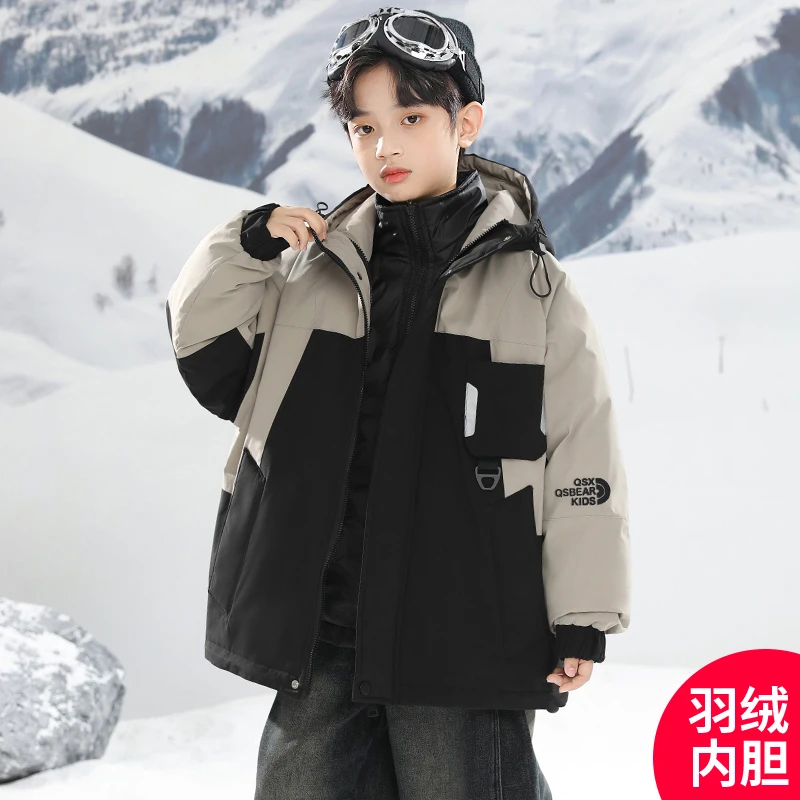 男童冬装新款冬季加厚羽绒外套中大儿童洋气潮D3066