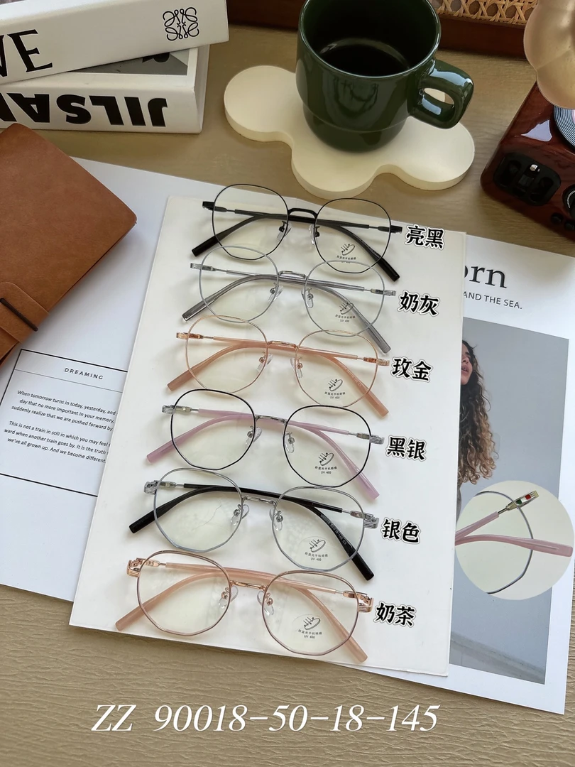 复古金属防蓝光镜架（20F）韩版高颜值素颜眼镜框