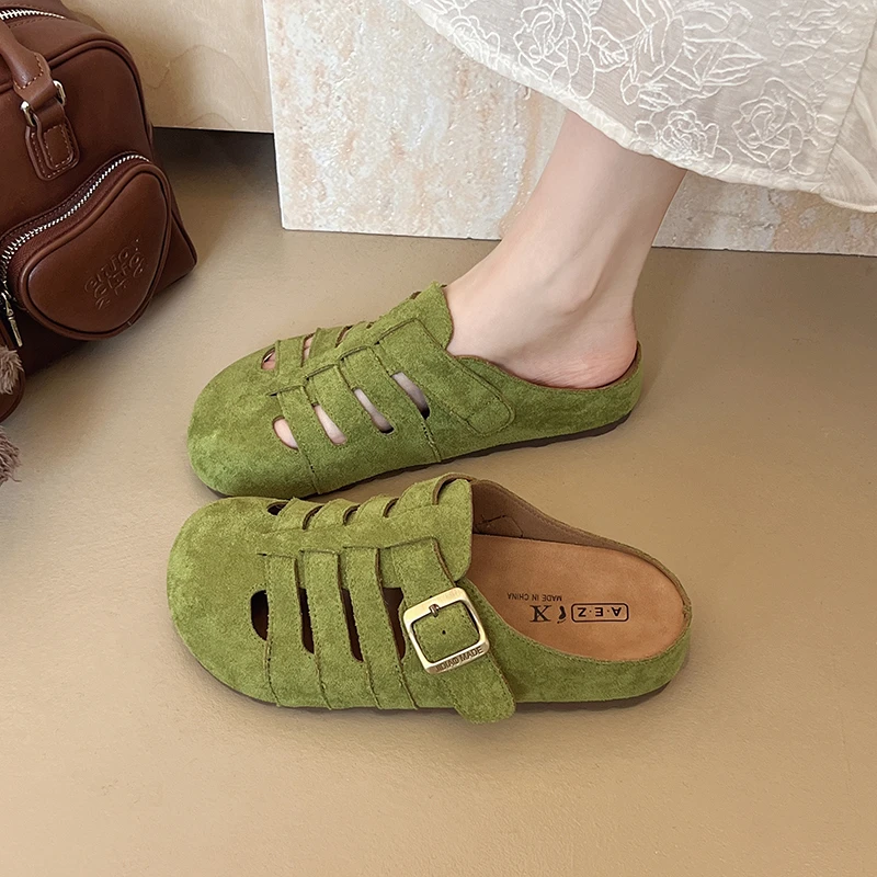 勃肯拖鞋女夏外穿2025年夏季新款配裙子厚底增高罗马凉拖鞋包头拖