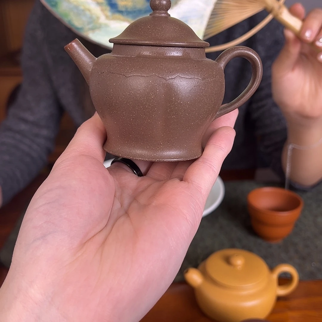 茶壶紫砂愿莲 老青段 120cc 全手工