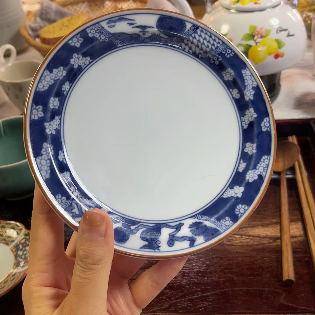 瓷片齐全手绘青花盘子28