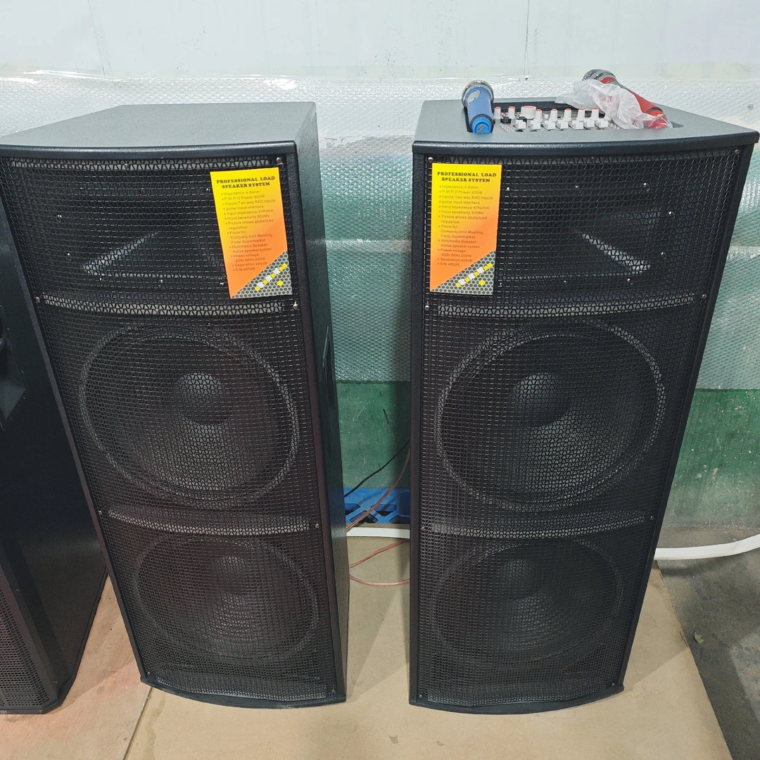 未使用  双十五有源音箱一对的价格带一对话筒