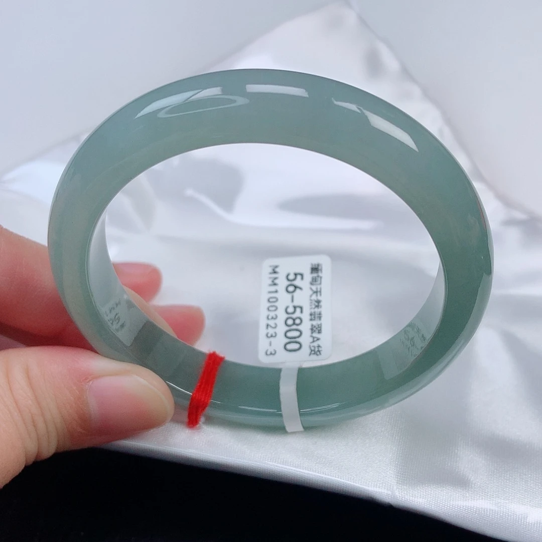 未镶嵌手镯翡翠56正圈