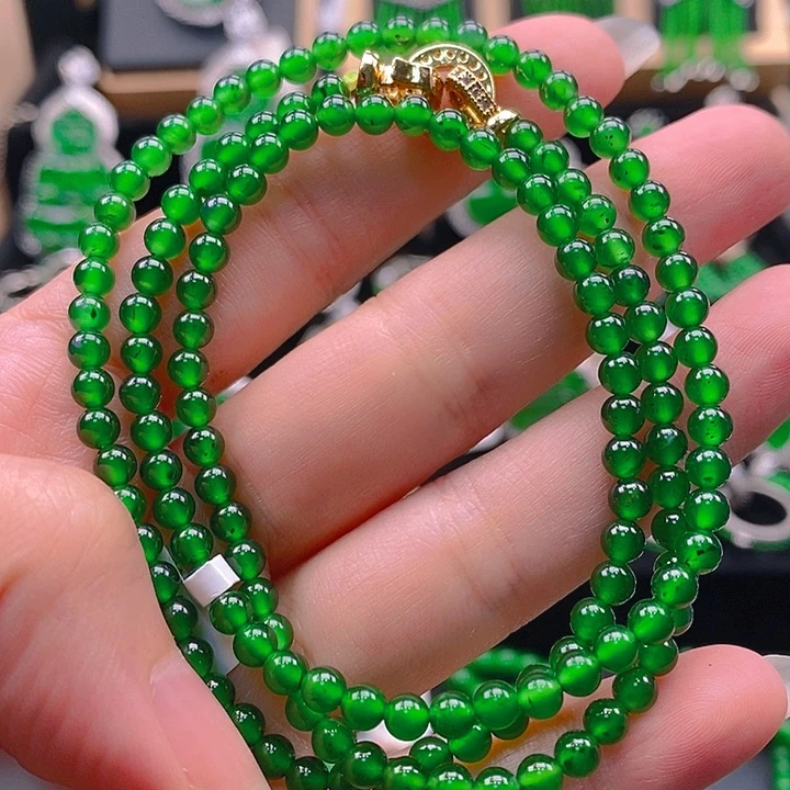 翡翠未镶嵌颈饰256556