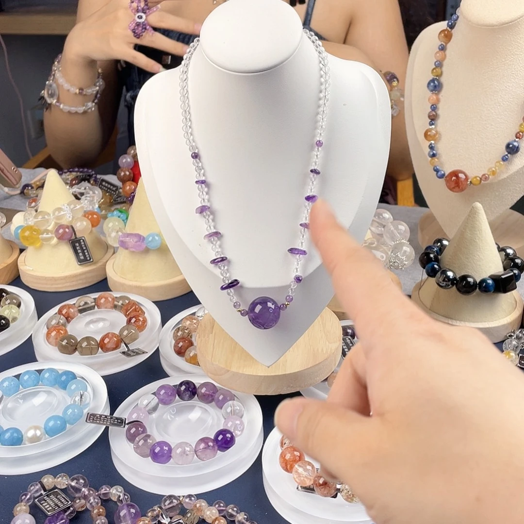 银S925镀金镶嵌手链水晶