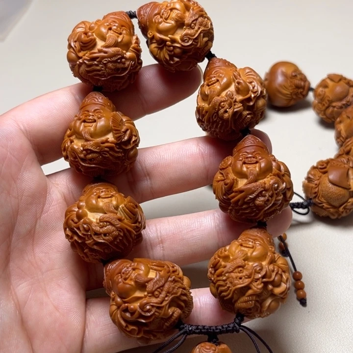 风***淡手串橄榄核御龙财神