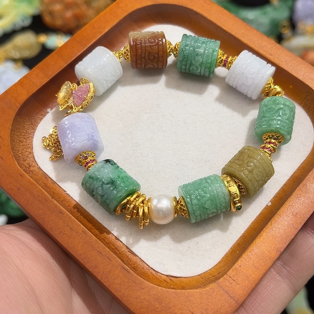 翡翠合金吊坠(赠链)国风