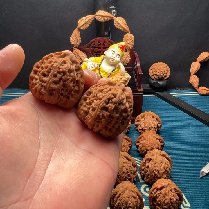 吊坠龙脊菩提全品37涿鹿南疆石一对。