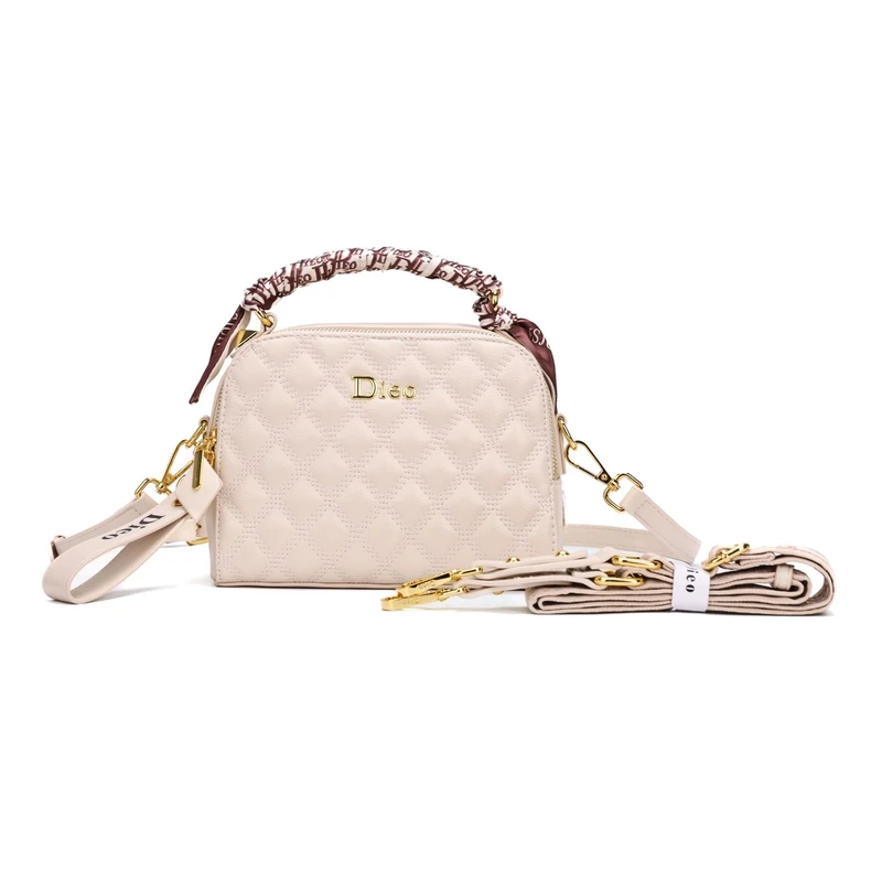 全新未使用2025新款手提单肩斜跨时尚百搭菱格女包贝壳枕头包D02