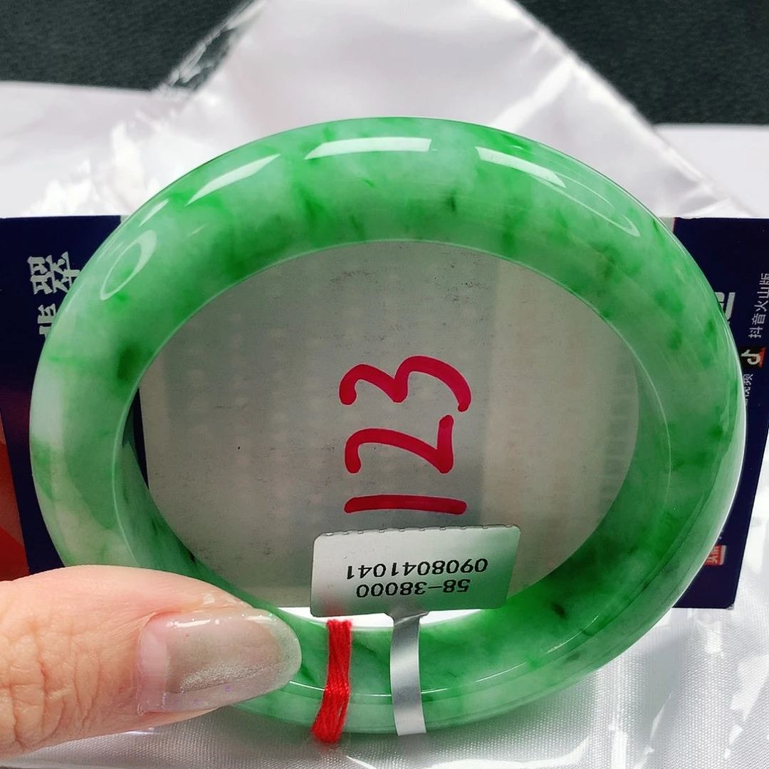 翡翠手镯未镶嵌58圈缅甸天然a货