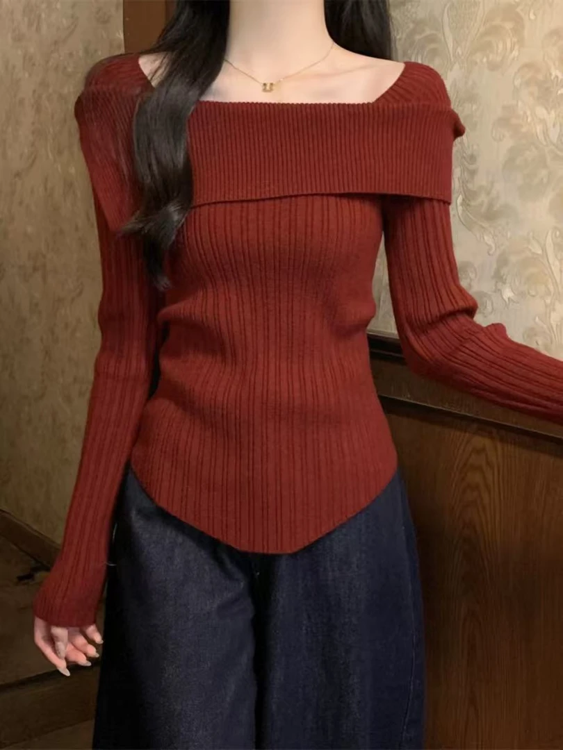 【01-45】2025年新款女装秋冬款时尚百搭显瘦毛衣