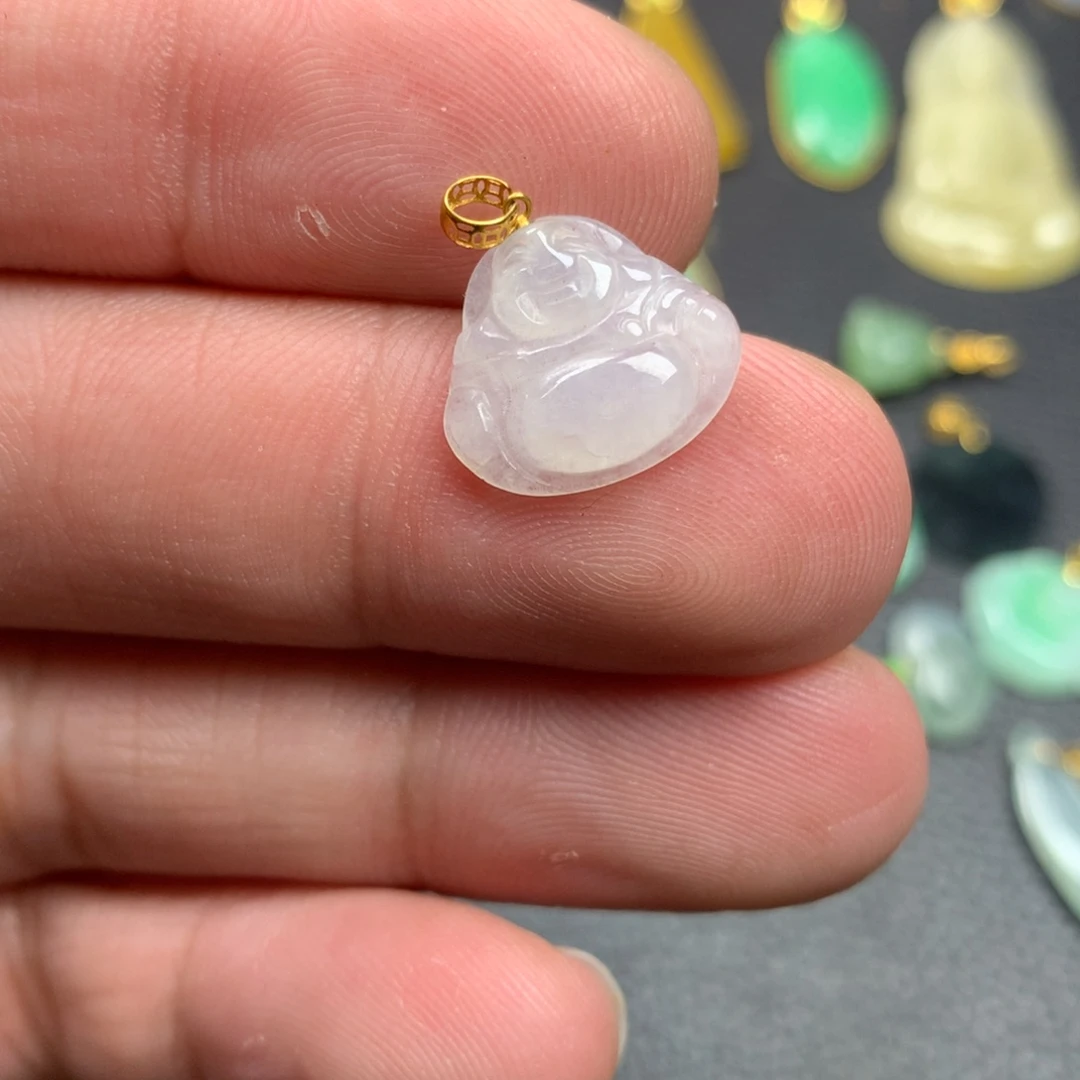 【闪购商品】颈饰18K金镶嵌翡翠翡翠