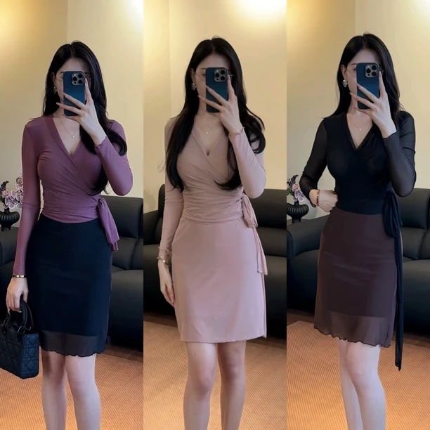 希野逸儿/美式复古网纱半身裙女2025夏季新款高腰显瘦短裙包臀裙