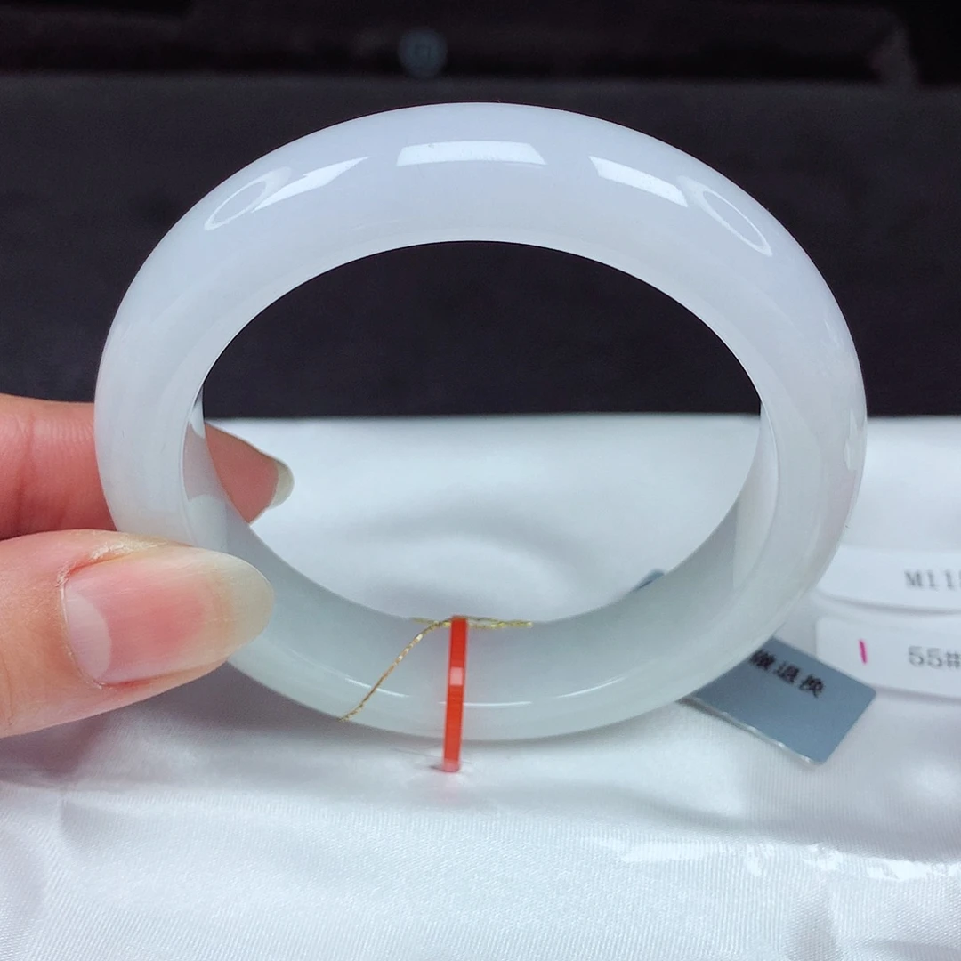 未镶嵌手镯翡翠55圈035-捡漏镯！