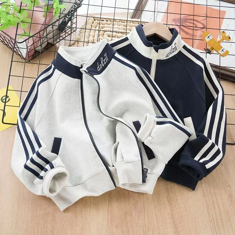 【商场品质童装】2025新款洋气儿童早春上衣洋气夹克拉链外套宽松