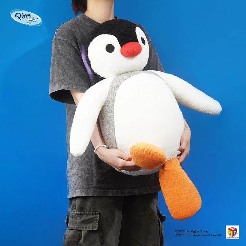 山莫pingu基础公仔企鹅玩偶女生睡觉抱可爱大号站姿毛绒公仔