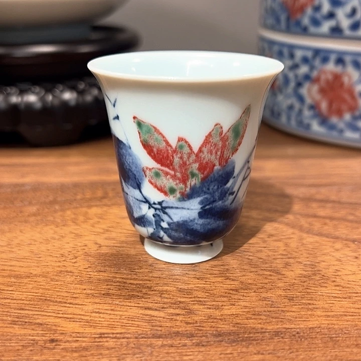 同*青花釉里红答谢款