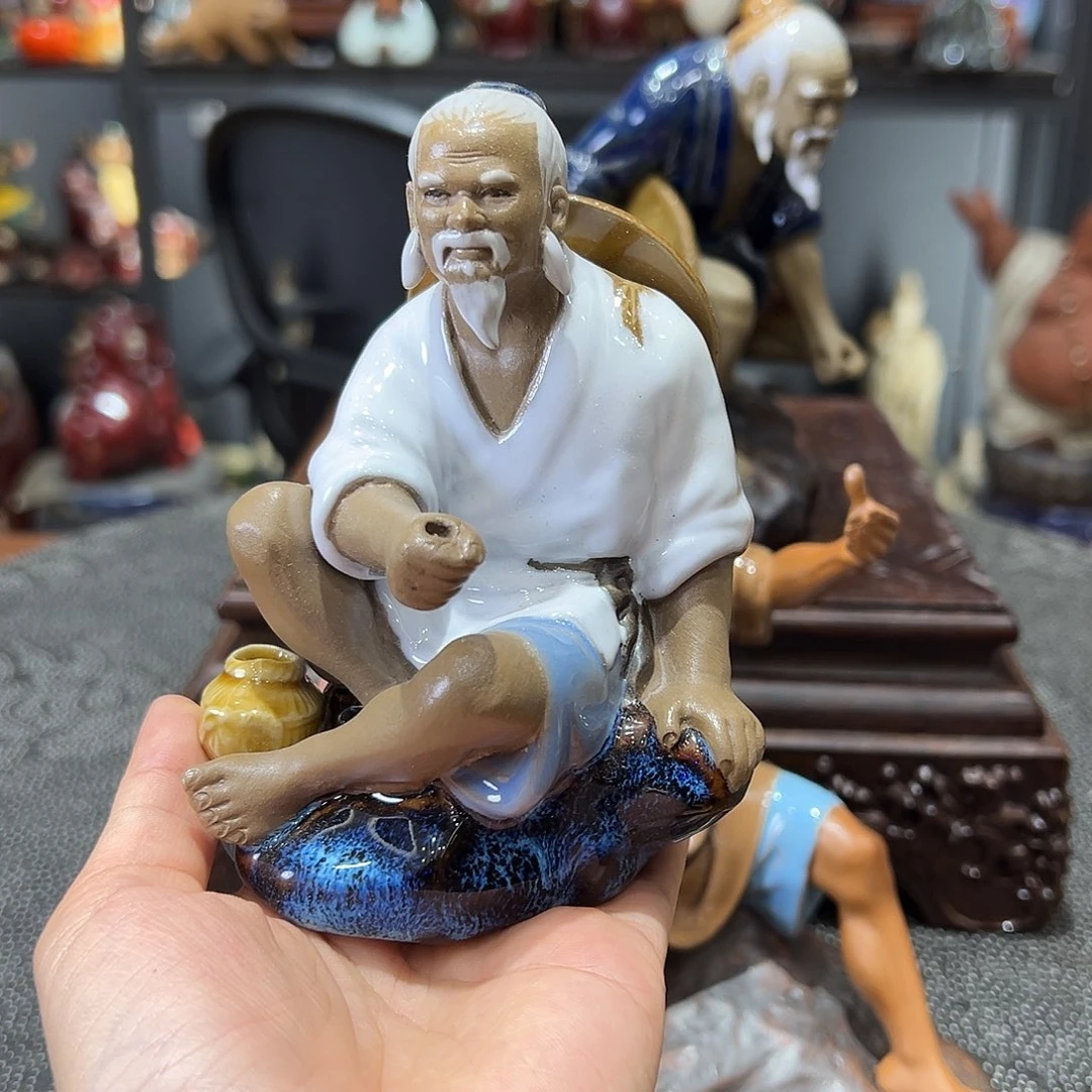 渔公石湾陶艺摆件纯手工