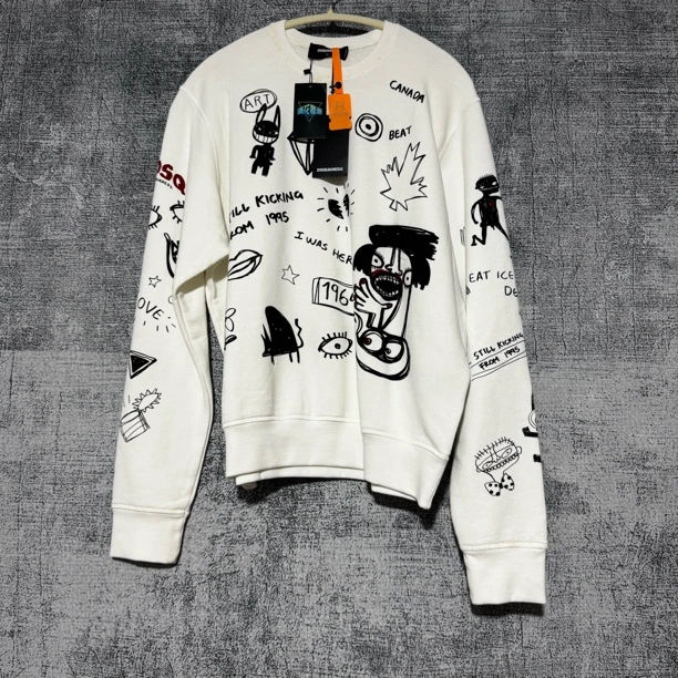 Dsquared2白色涂鸦满印43706