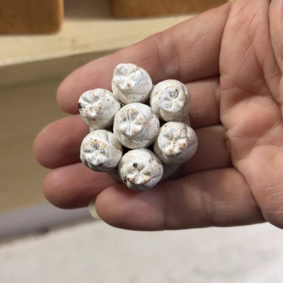 泥塑古镇炻陶花盆