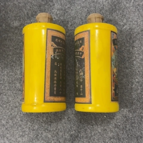 盘子瓶子手工手绘