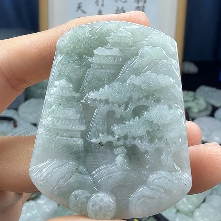 翡翠未镶嵌颈饰翡翠