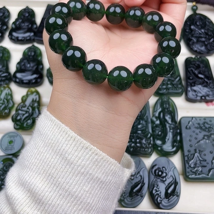 蛇纹石玉未镶嵌挂件泰山玉玉精品14