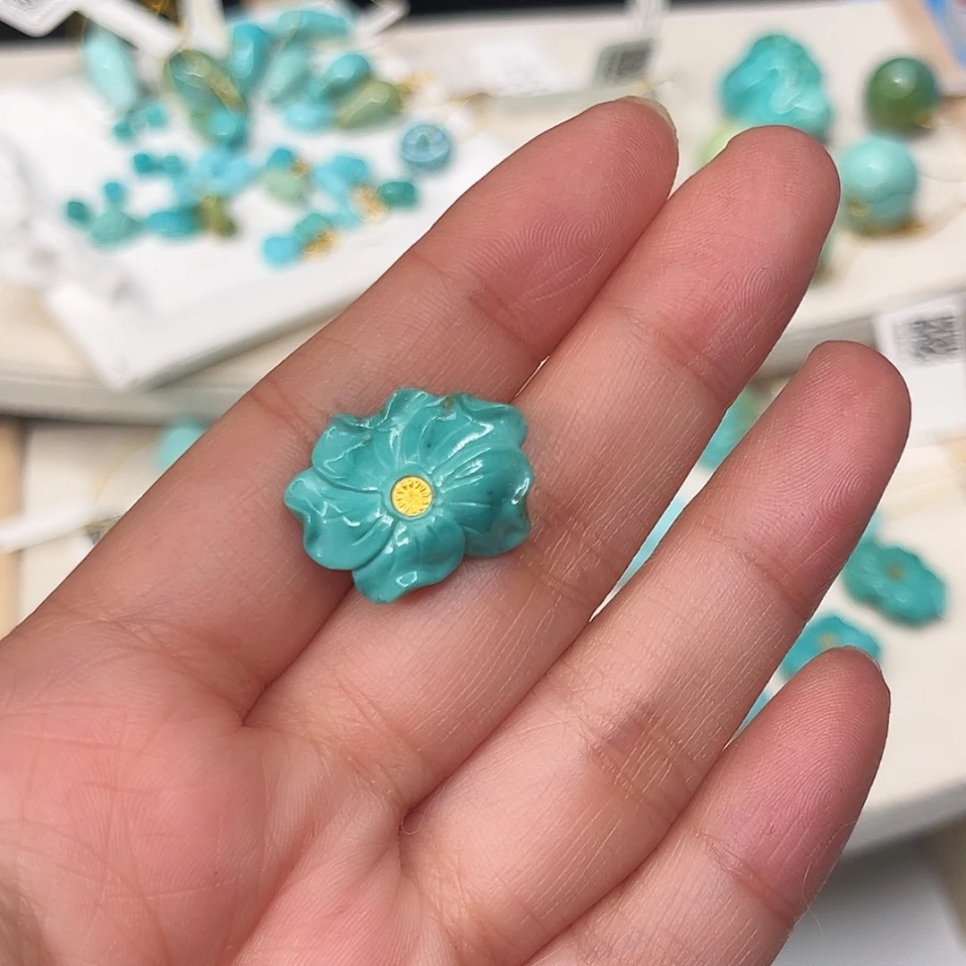 绿松石未镶嵌珠宝半成品