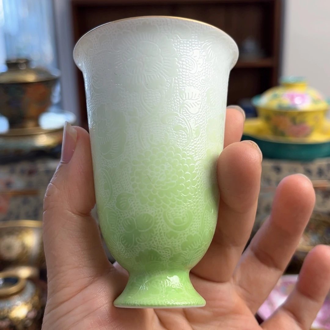 全手工全手绘耙花蚊香杯