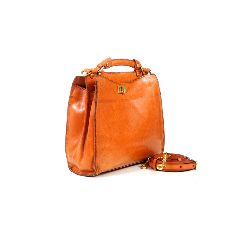 UCM时尚新款植鞣皮大容量休闲通勤气质公文包斜挎包#150685