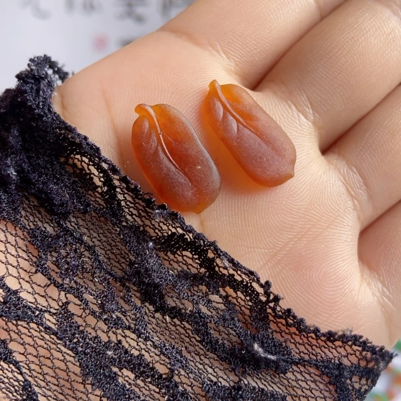 【闪购商品】未镶嵌定制翡翠红翡树叶