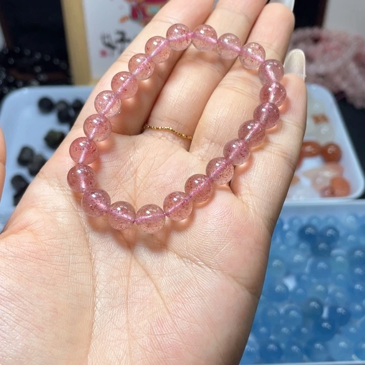 未镶嵌手链水晶草莓