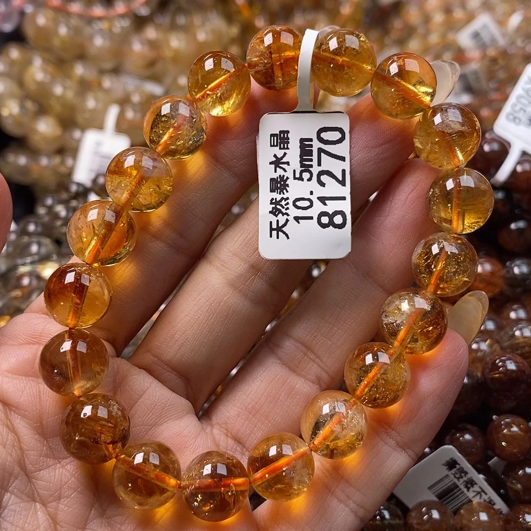 未镶嵌水晶手链水10.5m