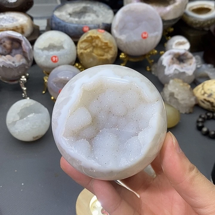 摆件未镶嵌紫晶开口笑