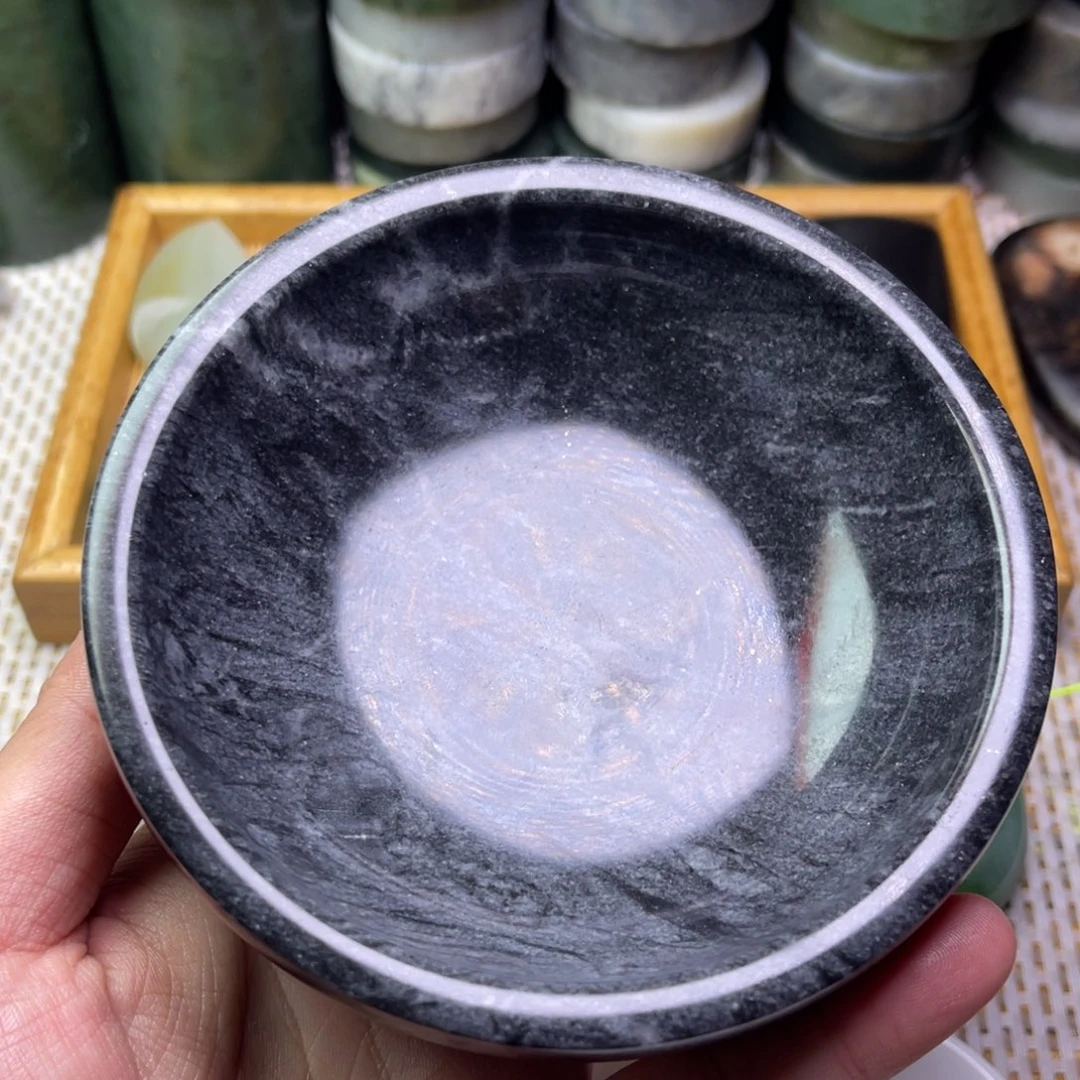 未镶嵌手镯和田玉戈壁青花碗