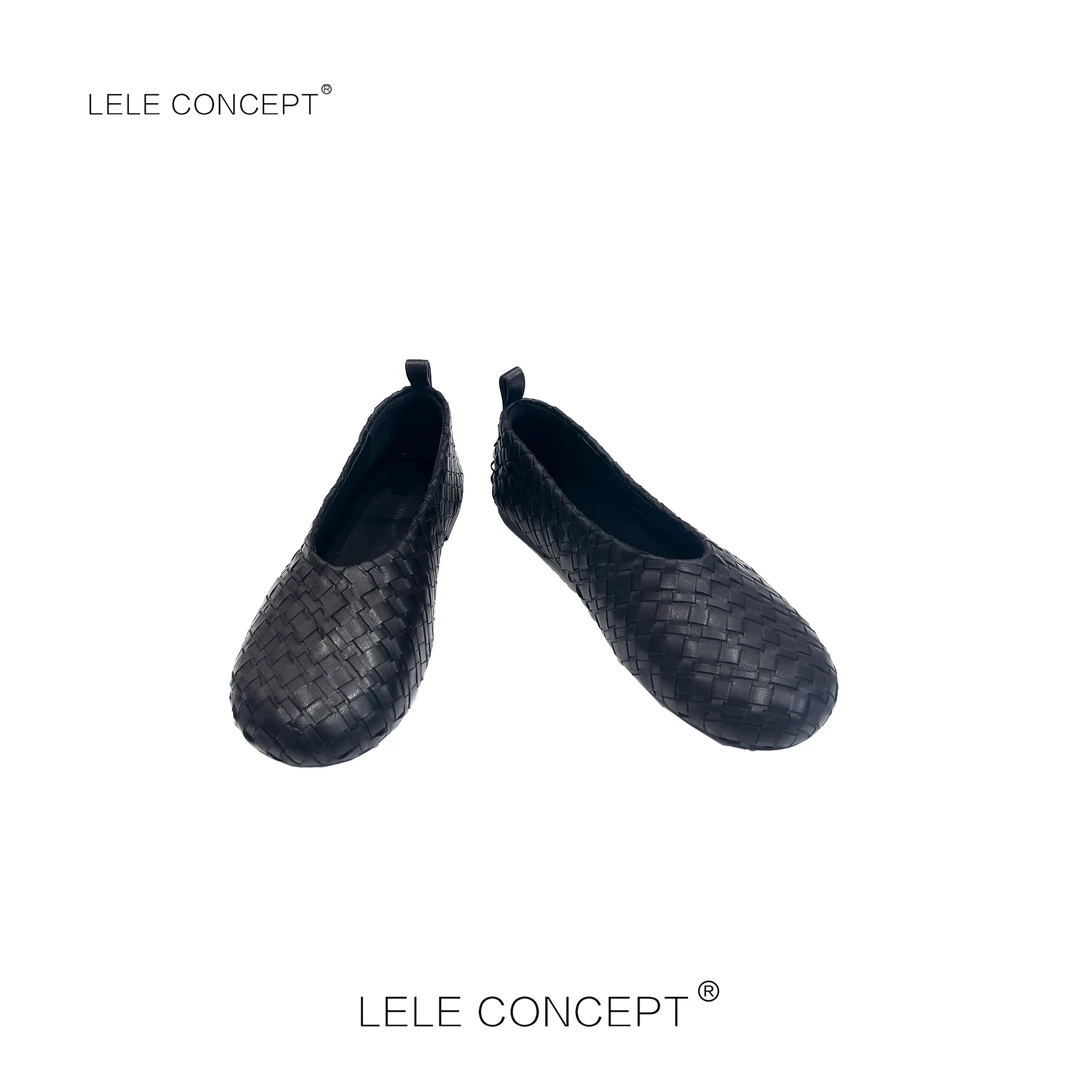 LELE CONCEPT丨高级感高品质编织瓢鞋X0236